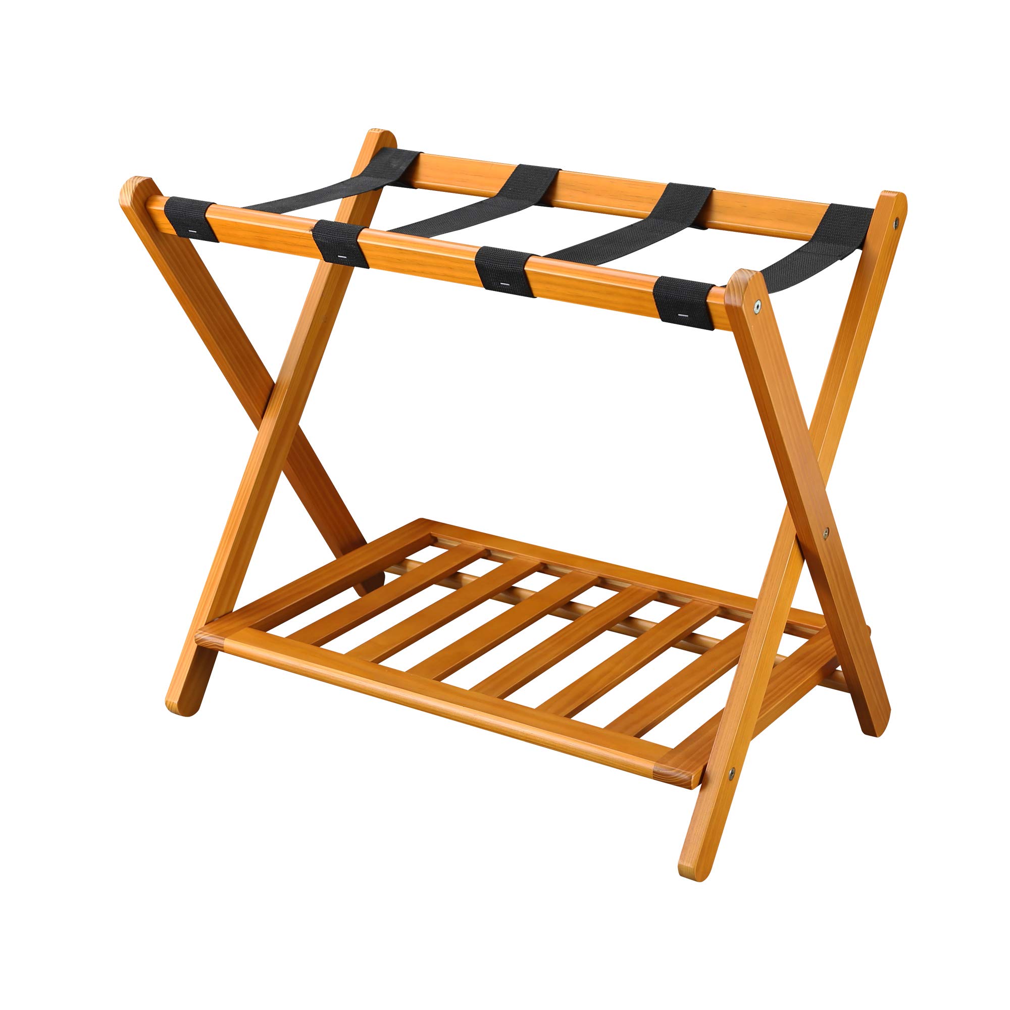 Casual Home Luggage Rack, Honey Oak