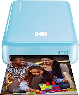 Kodak Mini 2 HD Wireless Mobile Instant Photo Printer with 4Pass Patented Printing Technology, Compatible with iOS and Android Devices - Blue