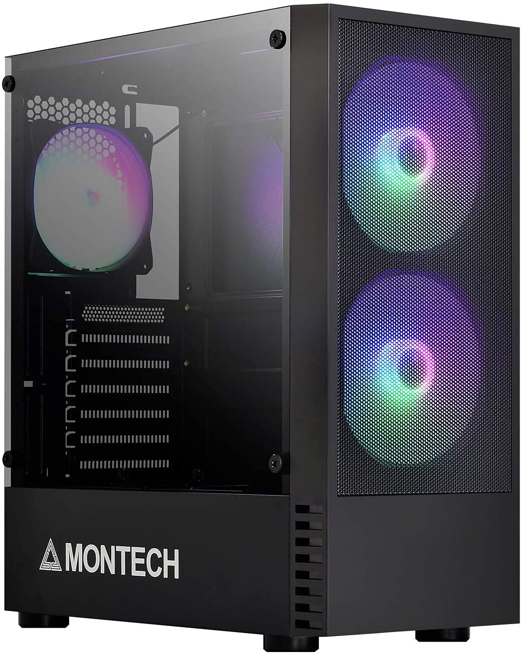Buy Montech X2 MESH Black Compact ATX Mid Tower Case, Fine Mesh Front