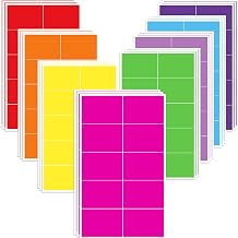 240 Pack Colored Labels Stickers,3 x 2 Inch Tear Resistant No Residue Moving Labels,8 Color Removable Waterproof Vinyl Label Stickers