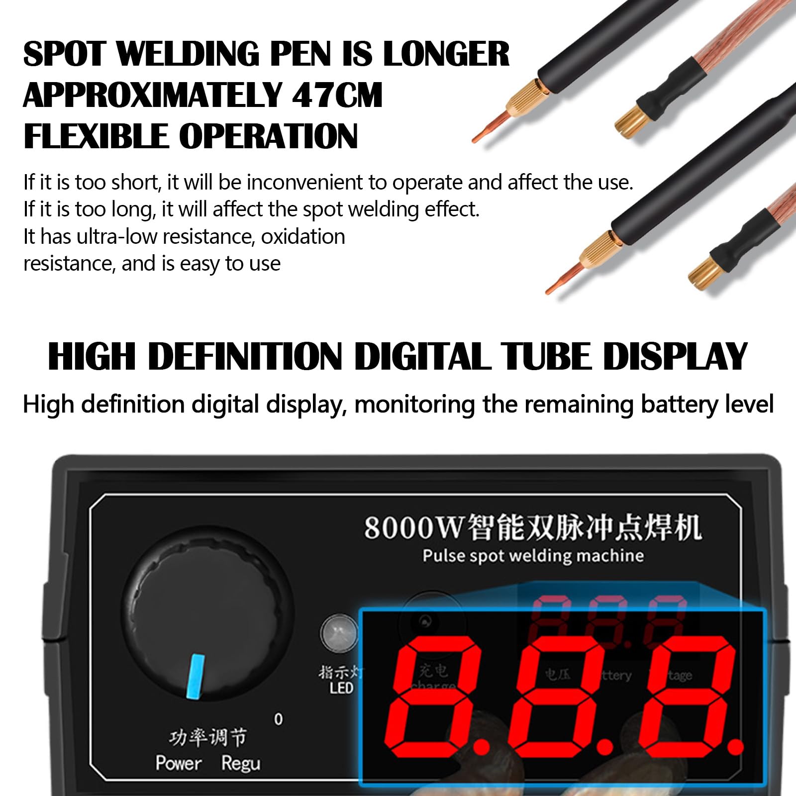 Saldatore A Punti 8000W Portatile - Per Batterie Al Litio E Lamiere Sottili - Foto 4
