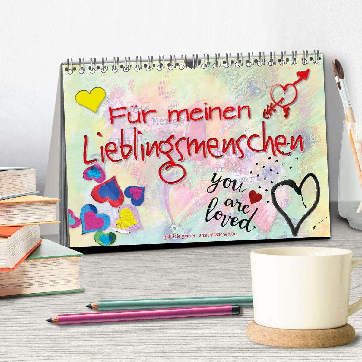 Für meinen Lieblingsmenschen (Tischkalender 2024 DIN A5 quer), CALVENDO Monatskalender: Das perfekte und besondere Geschenk für Deine Liebste oder Deinen Liebsten! (CALVENDO Menschen)