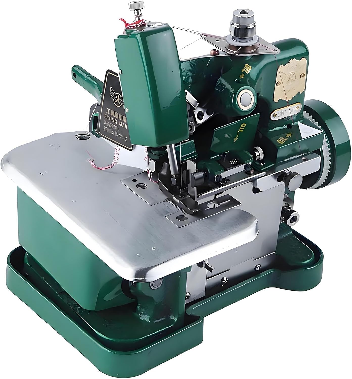 Overlock Sewing Machine, Sergers & Overlock Machines with 3 Stitch Capability, Adjustable Stitch Length & 3000 Stitches Per Minute, Durable Metal Frame, for Hemming and Sewing(Green)