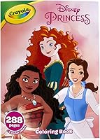 Vista 1 de Crayola Disney Princess - Libro para colorear con calcomanías, regalo para niños, 288 páginas, edades de 3, 4, 5, 6 años