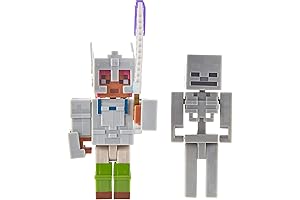 Mattel Minecraft Dungeons Adriene & Skeleton Battle Figures