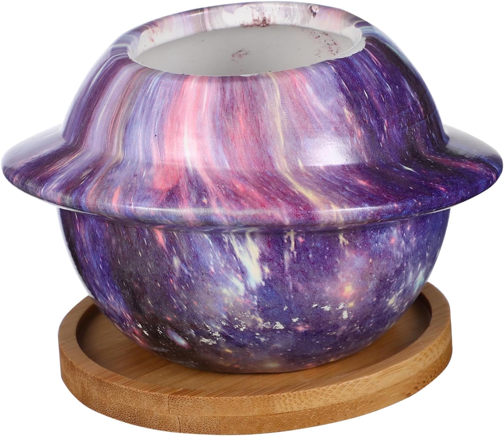 IWOWHERO1 Set Planet Flowerpot Plants Pots Planet Planter Bonsai Flower Vase Out Door Decor Outdoor Decor Garden Pots for Succulent Planters Ceramic Plant Pot Desktop Eucalyptus Universe