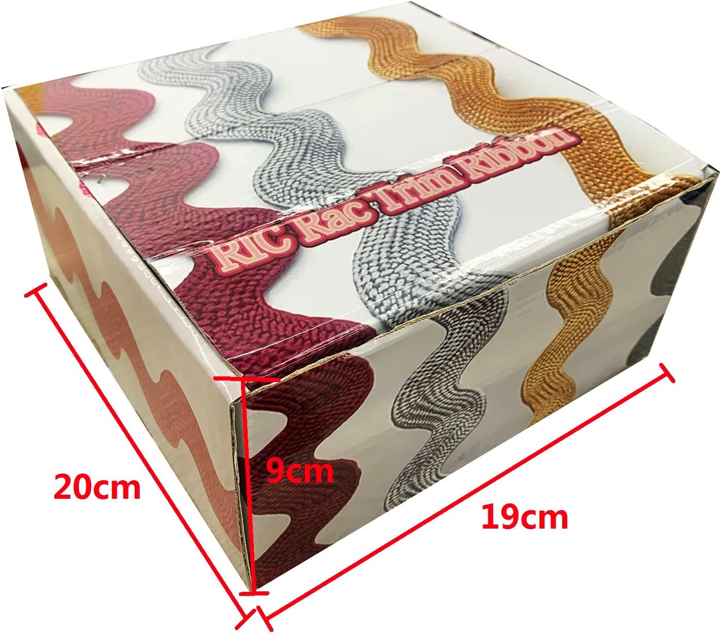 100 Yards Colorful Rick Rack Trim Ribbon Zig Zag Braid Woven Trim Ribbon Wave Bending Fringe Lace DIY Crafts for Sewing (Set 1)