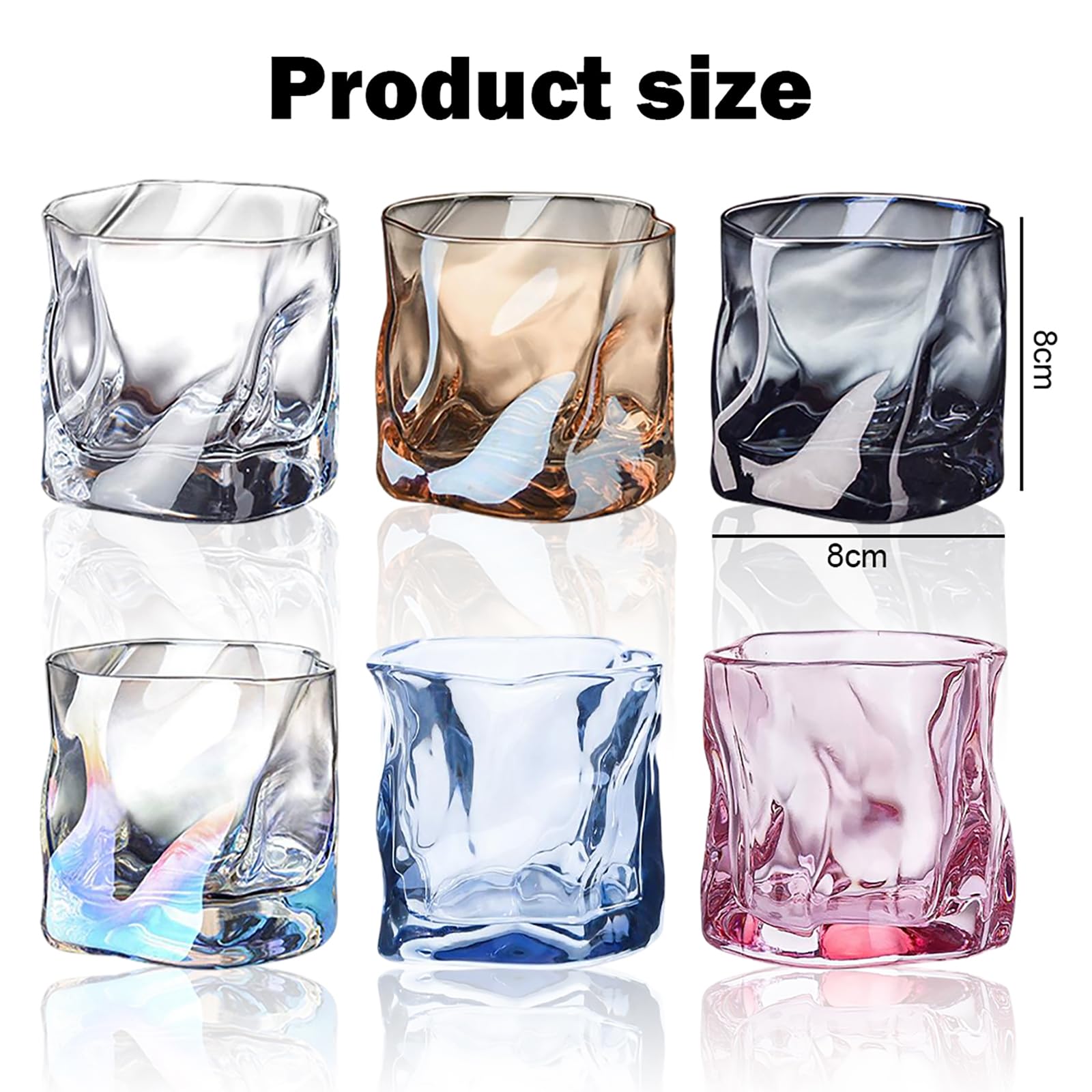 Bundel] Cocktailglazen, Waterglazen - Elements, set van 6, olijf, 465