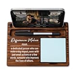 Difference Maker Bosses Day Gifts for Women Men Manager Funny Office Decor for Women Wooden Sticky Note Holder National Boss Day Decorations Gifts for Leader Men Coworker Office Desk Decor A 02