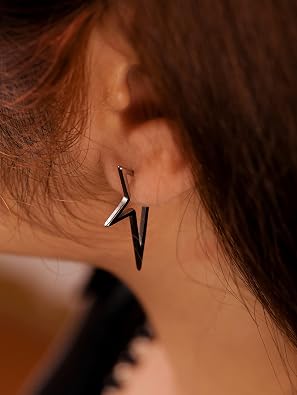 Silver-tone Spike Star Earrings Dangle, Y2k Goth Punk Grunge Emo Earrings, Star Jewelry, Christmas Jewelry Gifts For Women