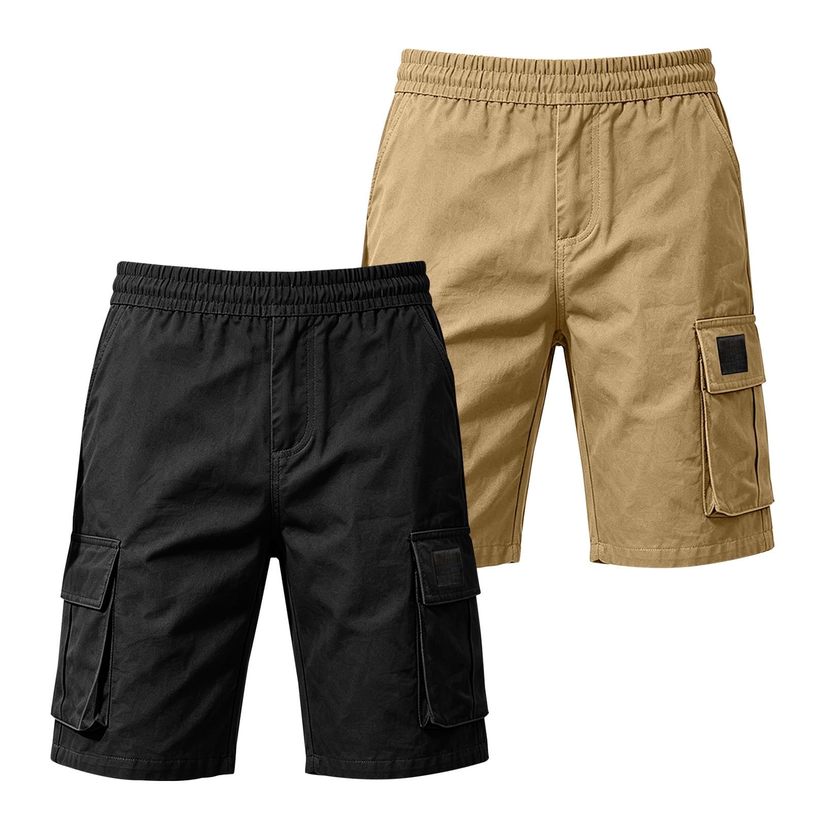 Pantaloncini da trekking da uomo, ad asciugatura rapida, lunghezza al