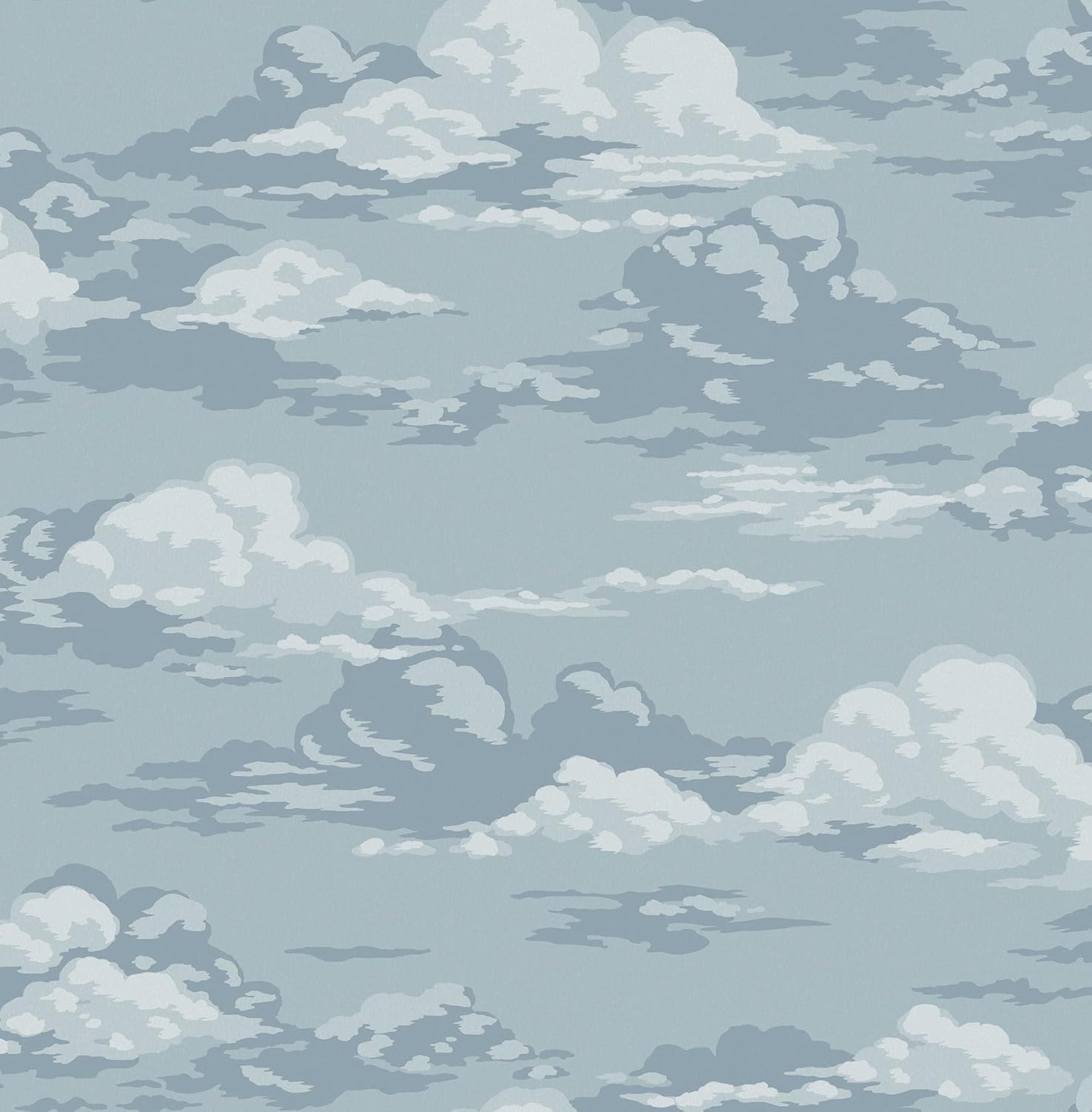 Brewster Wallcovering Cumulus Blue Clouds Wallpaper, 4164-M1808