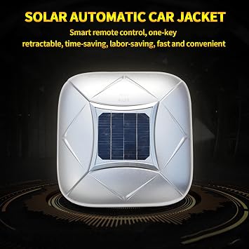 Smart Car Cover - Automatic, Waterproof, Windproof & Snowproof Protection for Outdoor & Indoor Use, Solar Charging, Remote Control