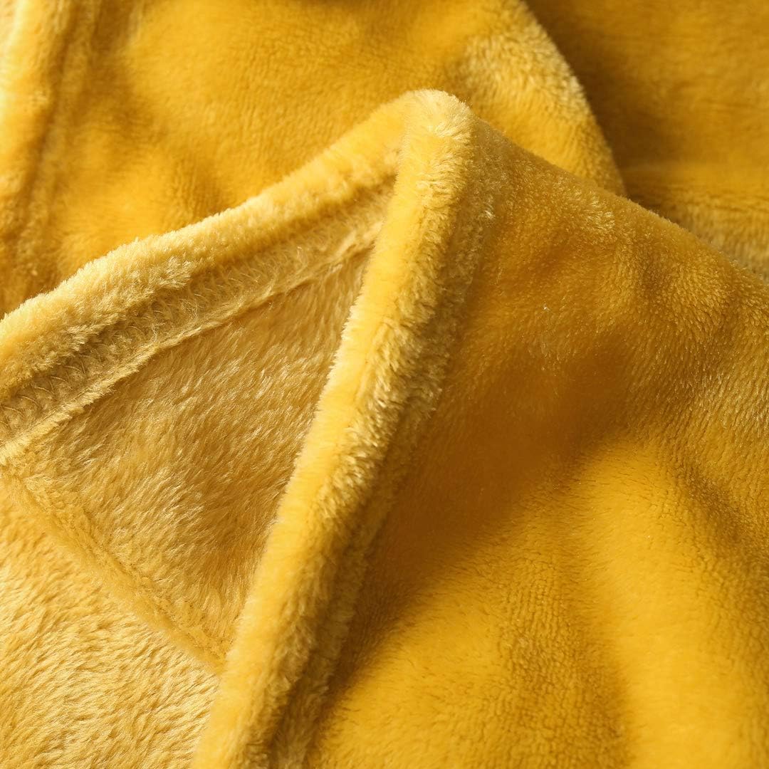 Oaken-Cat Ginger Yellow Flannel Blanket Throw Size - Lightweight All Season Bed Blanket Soft Plush Throw Blanket fit Couch Sofa, 50"x60"