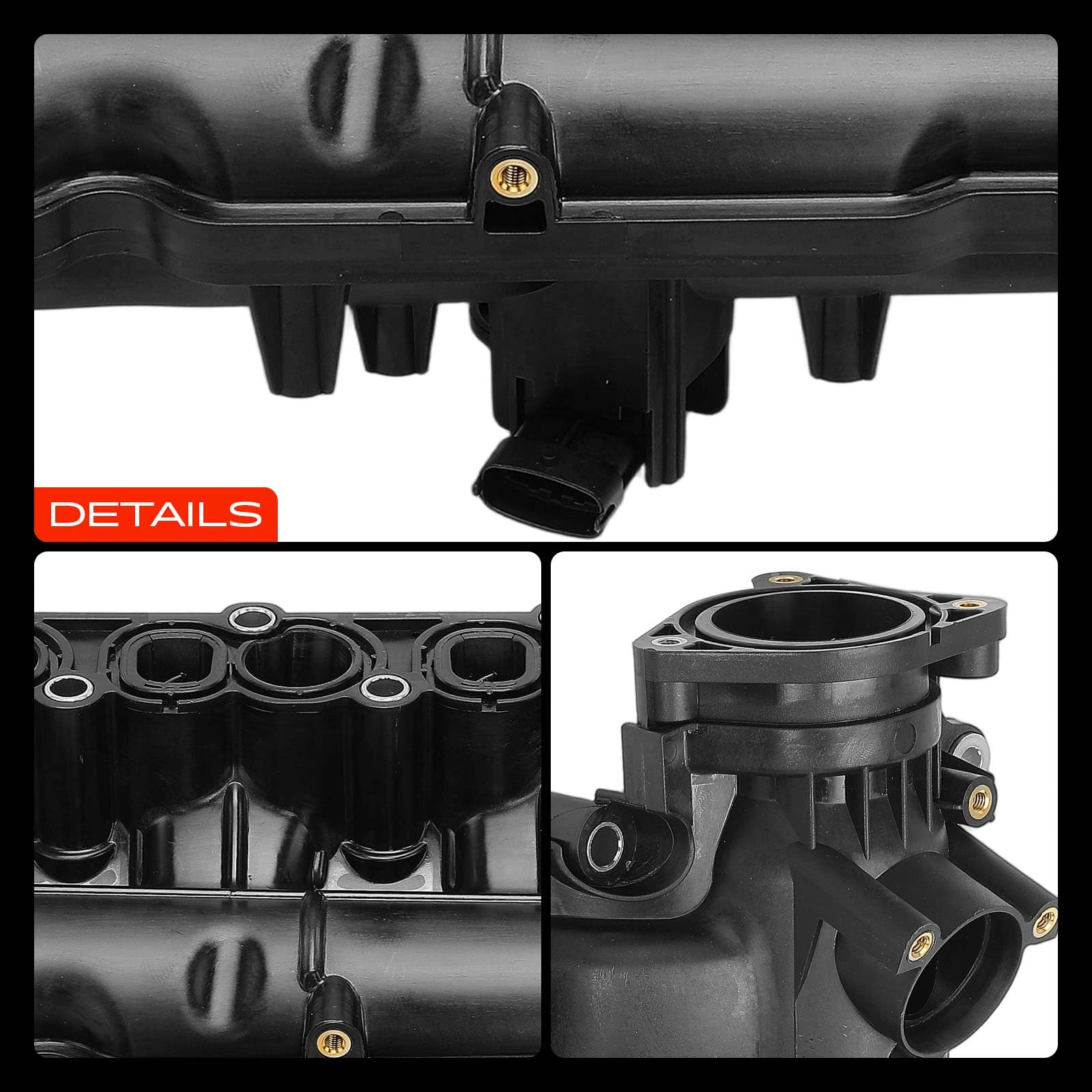 Frankberg Colector de admisión Tubo de admisión Compatible con cono 955 1.6 JTDM Combo Tour X12 1.6 CDTi Bravo II 198 1.6 D MultiJet Grande Punto 199 1.6 D MultiJet Giulietta 940 1.6 JTDM 55231272