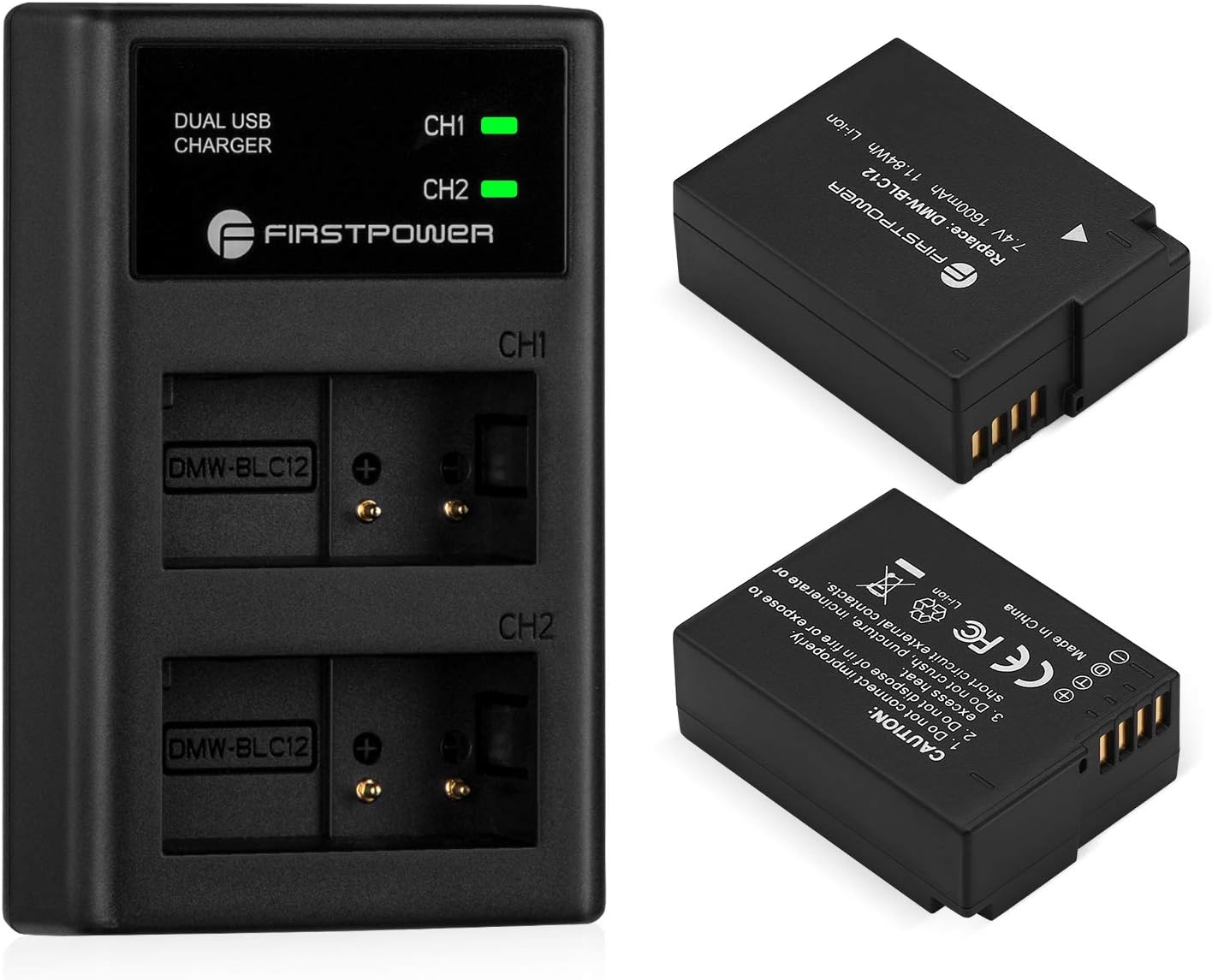 2 Baterías * Cargador Usb Dual) Batería O Cargador Compatible Panasonic Lumix Dmc-gf3 Dmc-gf5