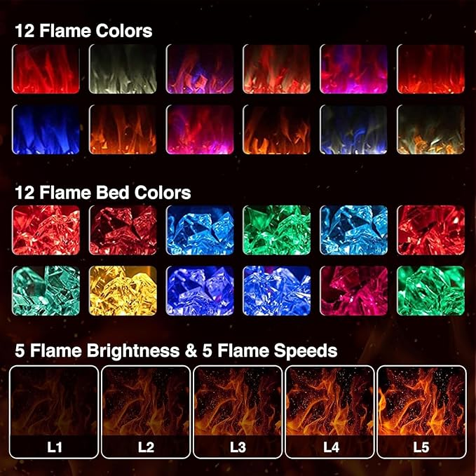 Chimenea Eléctrica ZAFRO 42" Ultra Delgada con Control Remoto miniatura 3