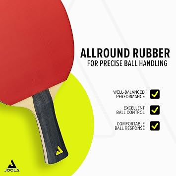 JOOLA Table Tennis Set, 4 Bats, Balls and Carry Bag, Multiple Designs