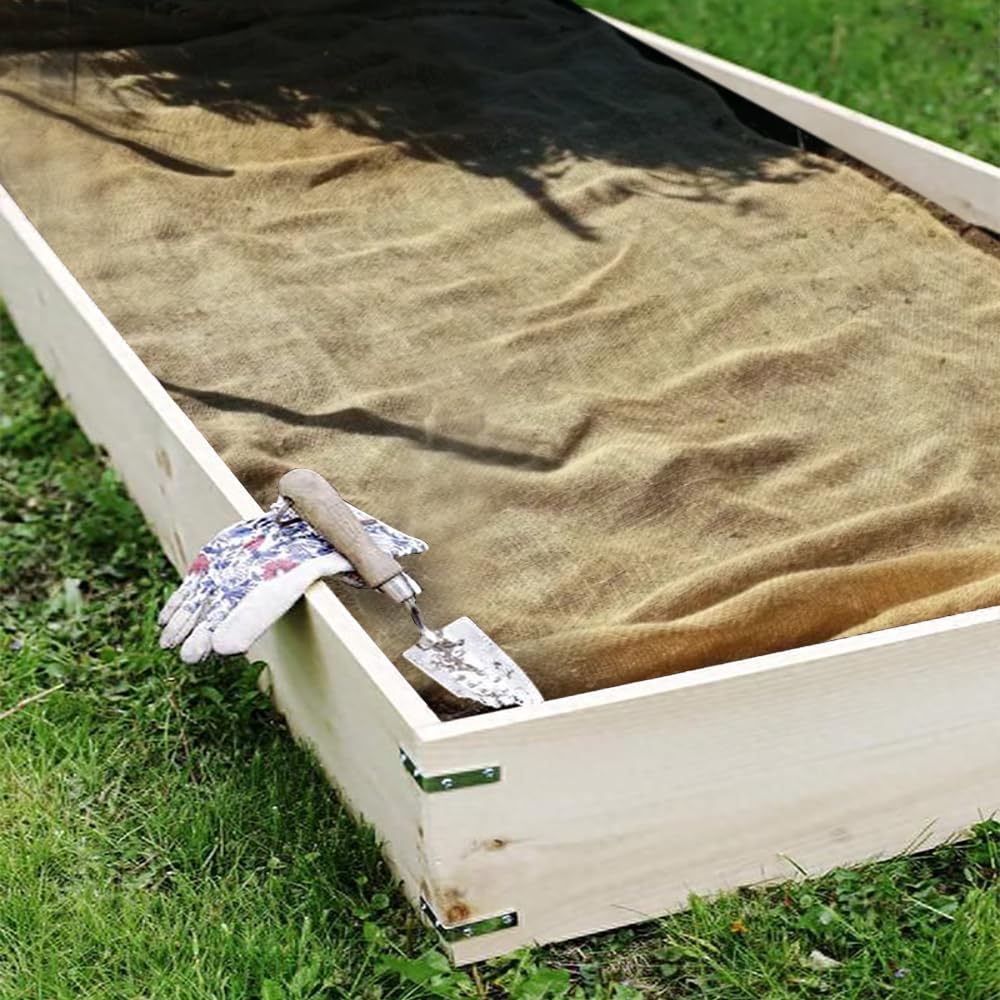 40 in. x 25 ft. Natural Burlap Fabric Roll Heavy Duty Weed Barrier, Tree Wrap, GProtection Rustic Decor