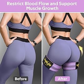 Booty Bands for Women Glutes - Blood Flow Restriction Bands for Legs, Butt & Hip Building, Occlusion Bands for Workouts, Best Fabric Booty Workout Equipment for Squat Butt & Thigh