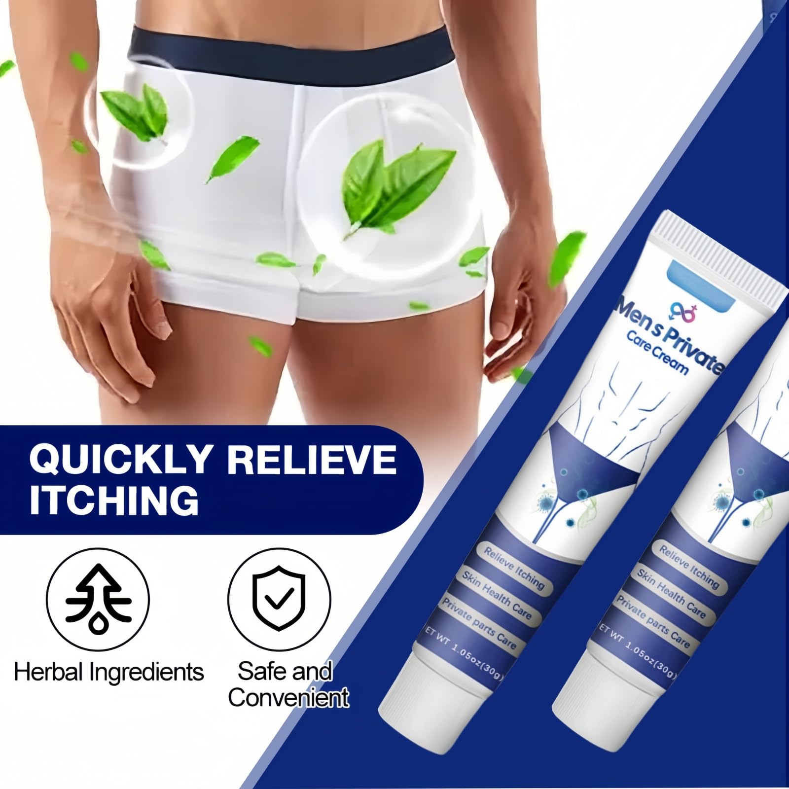 2Pcs Private Cream for Men,Anti Itching Cream for Skin,Anti Fungal Skin Cream,Itch Relief Cream,Itchy Skin Relief for Adults,Antifungal Creams,Skin Soothing Cream for Intim/ate Area,Itch Cream - Image 4