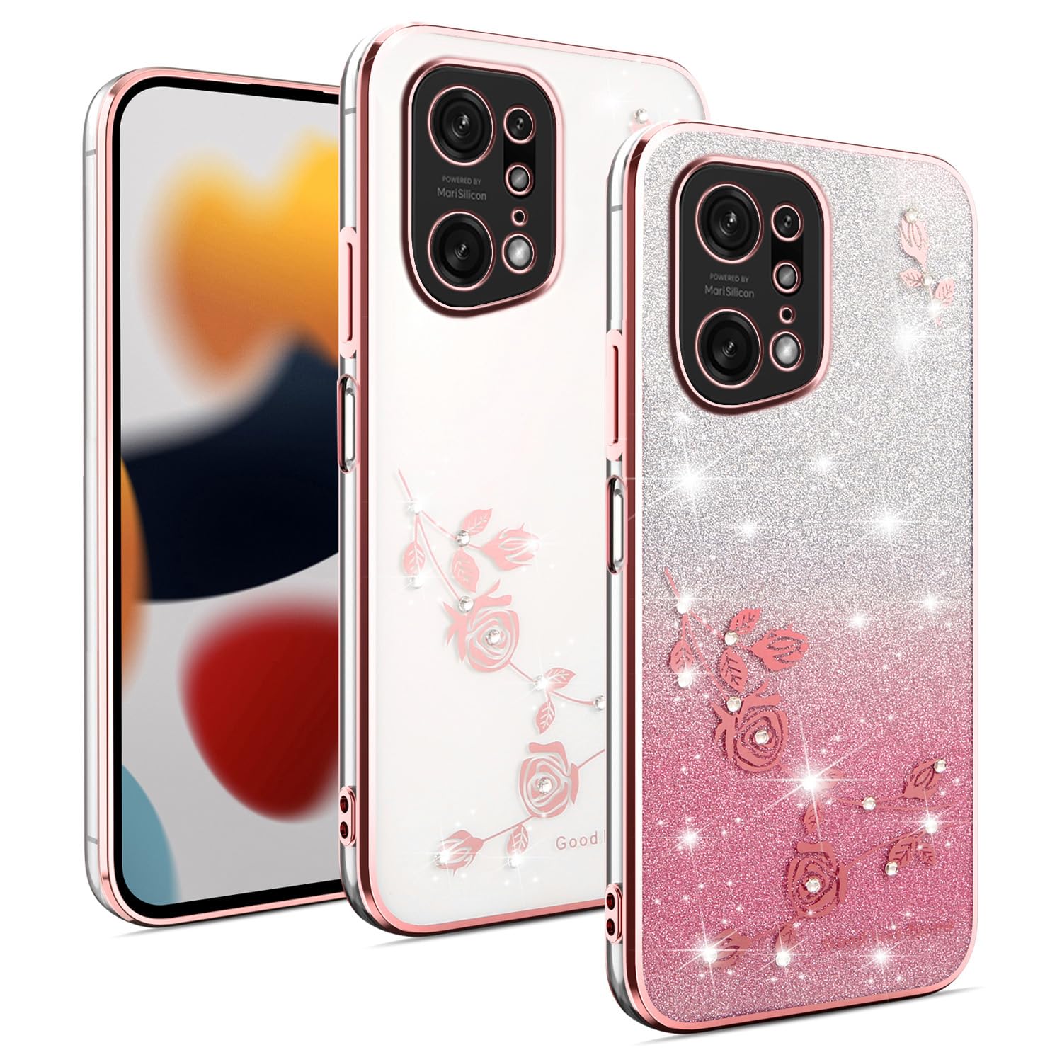 Cover MagSafe Oppo Find X8 Pro Silicone Rosa Antigraffio | Offerta