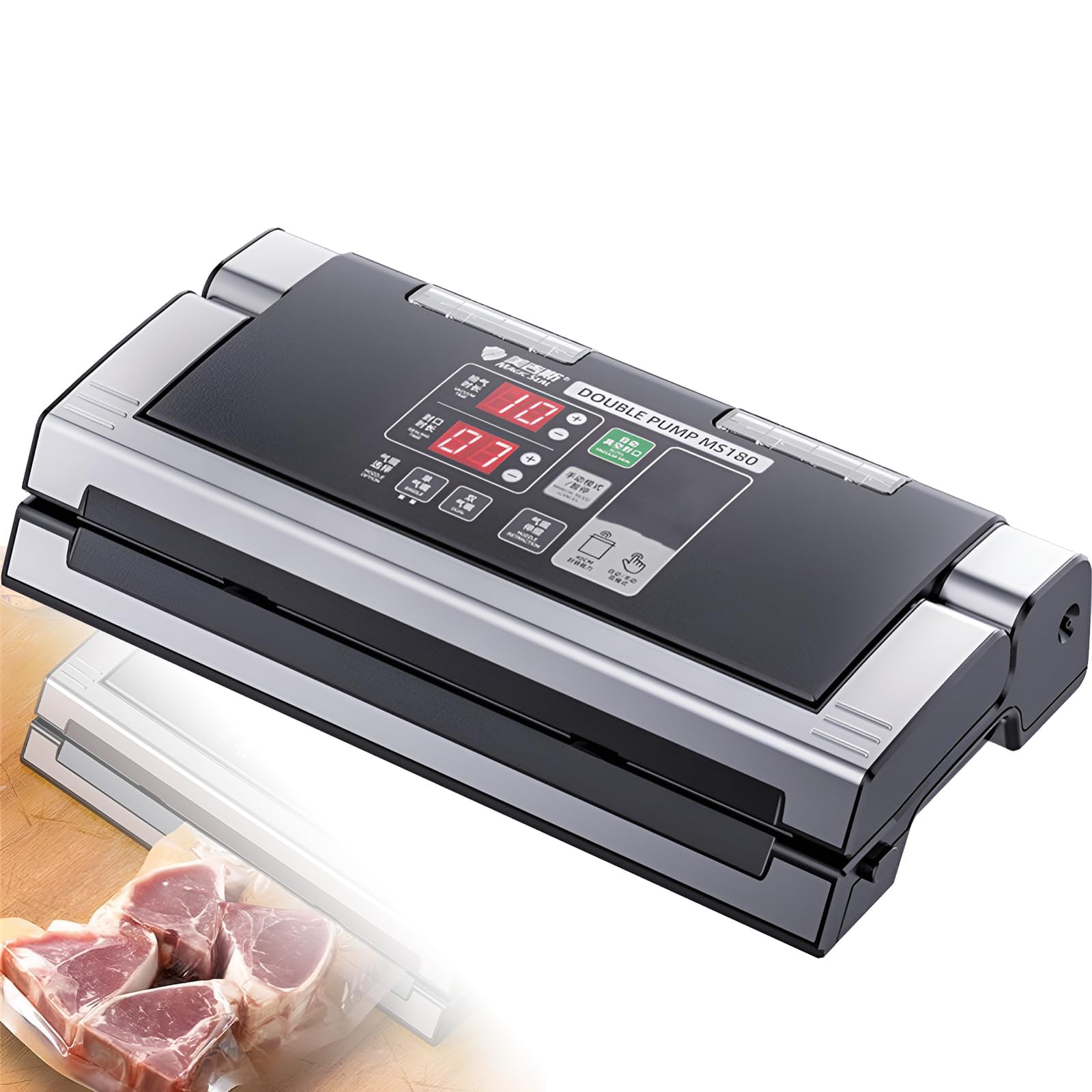 COYEUX Zgrzewarka próżniowa 250 W, 40 cm uszczelniacz maszyna do pakowania suchej i wilgotnej żywności, czas uszczelniania 1~15 sekund, do konserwacji suchej i wilgotnej żywności
