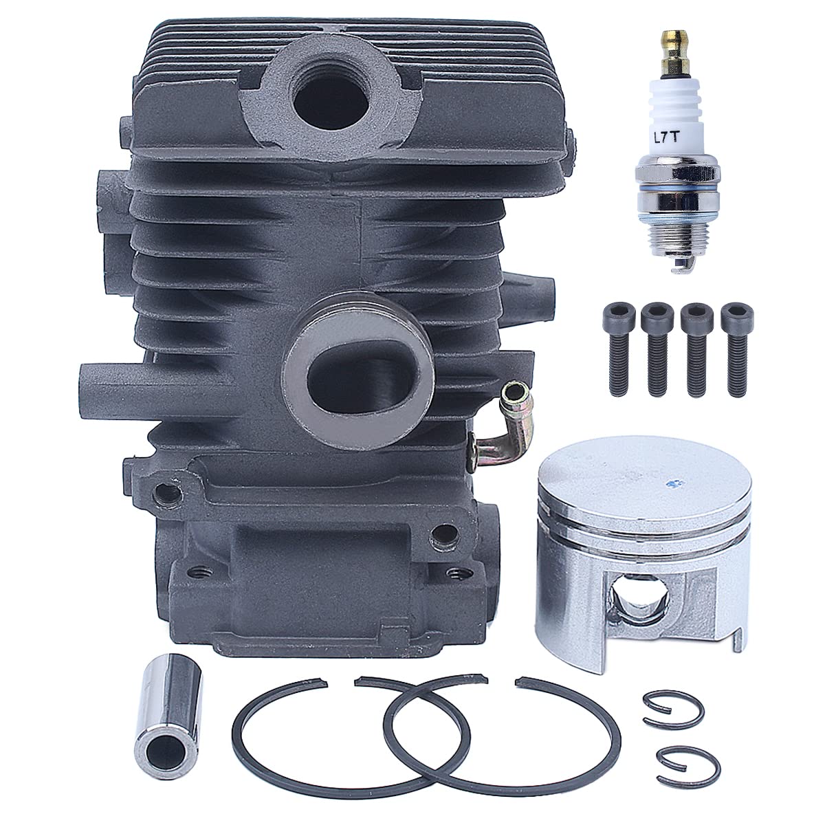 Adefol 37MM Cylindre Piston Kit pour Stihl MS192 MS192T MS192TC MS192TC-E MS192T-Z MS192TC-E Tronçonneuse avec Bougie d'allumage Remplacer pour 1137 020 1203 1137 020 1201