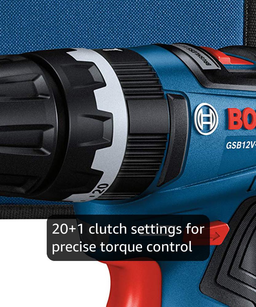 Bosch GSB12V-300B22 12V Max Brushless 3/8 In. Hammer Drill/Driver