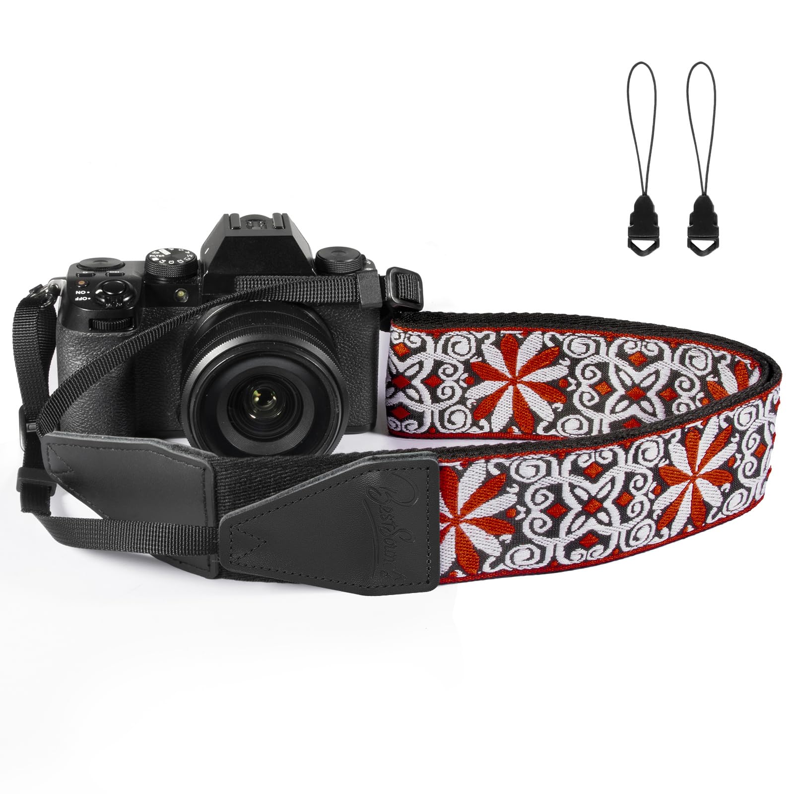 Dulphee Camera Strap, Jacquard Weave 2" Shoulder Neck Straps for All DSLR Cameras Men Women Photographers
