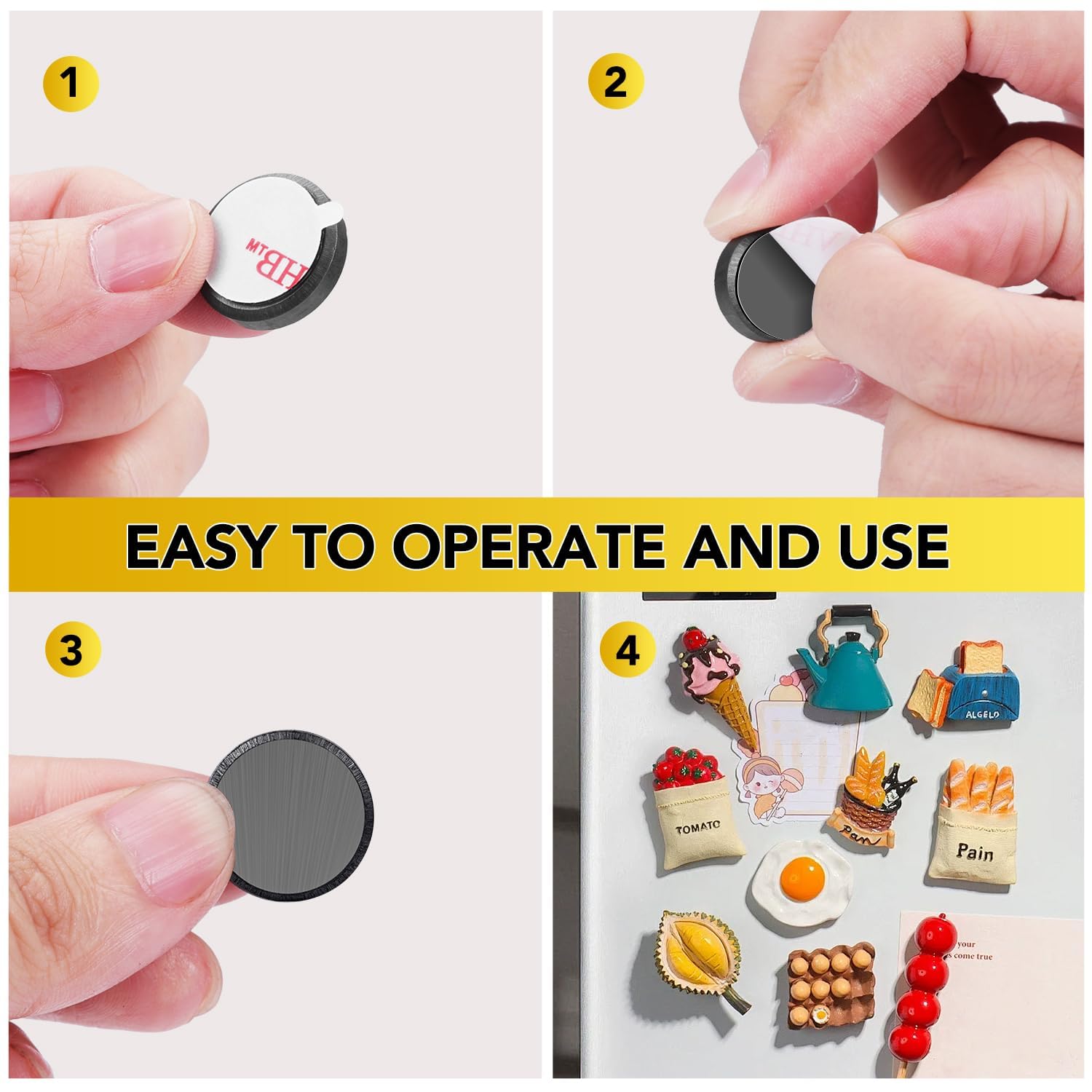 DIYMAG Strong Adhesive Magnets,200pcs 0.6x0.12in Fridge Refrigerator Magnet — Amazon image 4