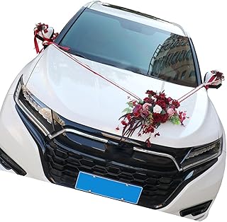 7-teilige Künstliche Für Hochzeitsauto Dekorationen Rücktürklinken Dekorationen Für Layout Set