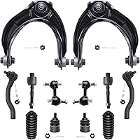 Vista 100 de Detroit Axle – 12 brazos de control superiores e inferiores delanteros con rótulas, barras de unión exteriores e interiores con topes, barras