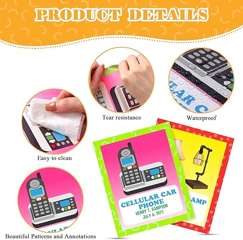 Miniatura 3 de Outus 17 piezas de decoración negra de historia para el aula, pósteres de historia de junio, carteles de inventos afroamericanos, tablero de