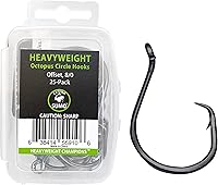 Vista 8 de Anzuelos para bagre de peso pesado - Anzuelos circulares de pulpo con compensación - Paquete de 25