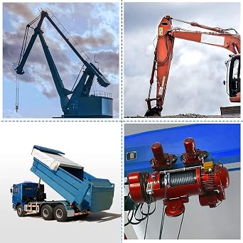 2 Ways Hoist Crane Push Button Switch Rainproof COB-61, 250V, 5 Amp, 500V, 2 Amp, Orange Up Down Switch with Rubber Cable Barrel