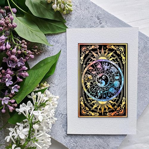 Vista 42 de GLOBLELAND Sellos transparentes con fondo de cuervo de tarot, sello decorativo de silicona transparente para hacer tarjetas, decoración y álbumes