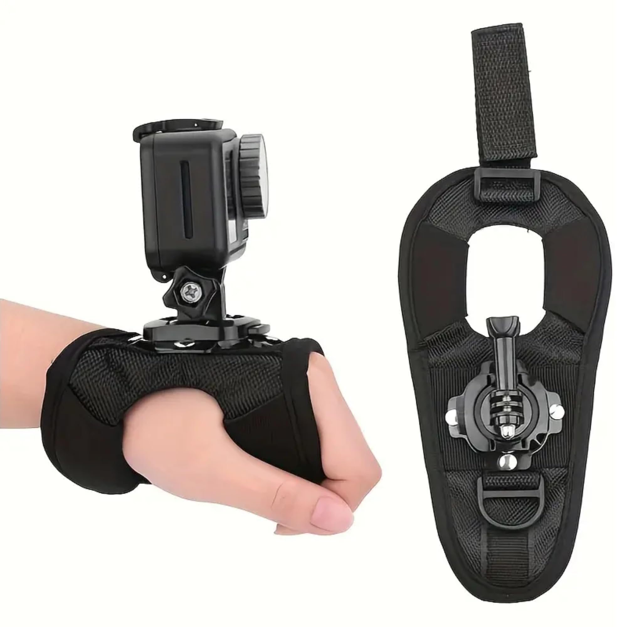 Soporte Cámara Deportiva Mano, Soporte Giratorio de Mano para Cámara Deportiva, Apto para VLOG, Compatible con GoPro Hero 13/12/11/10/9/8/7/6/5, dji Osmo Action 3, Insta 360 One.