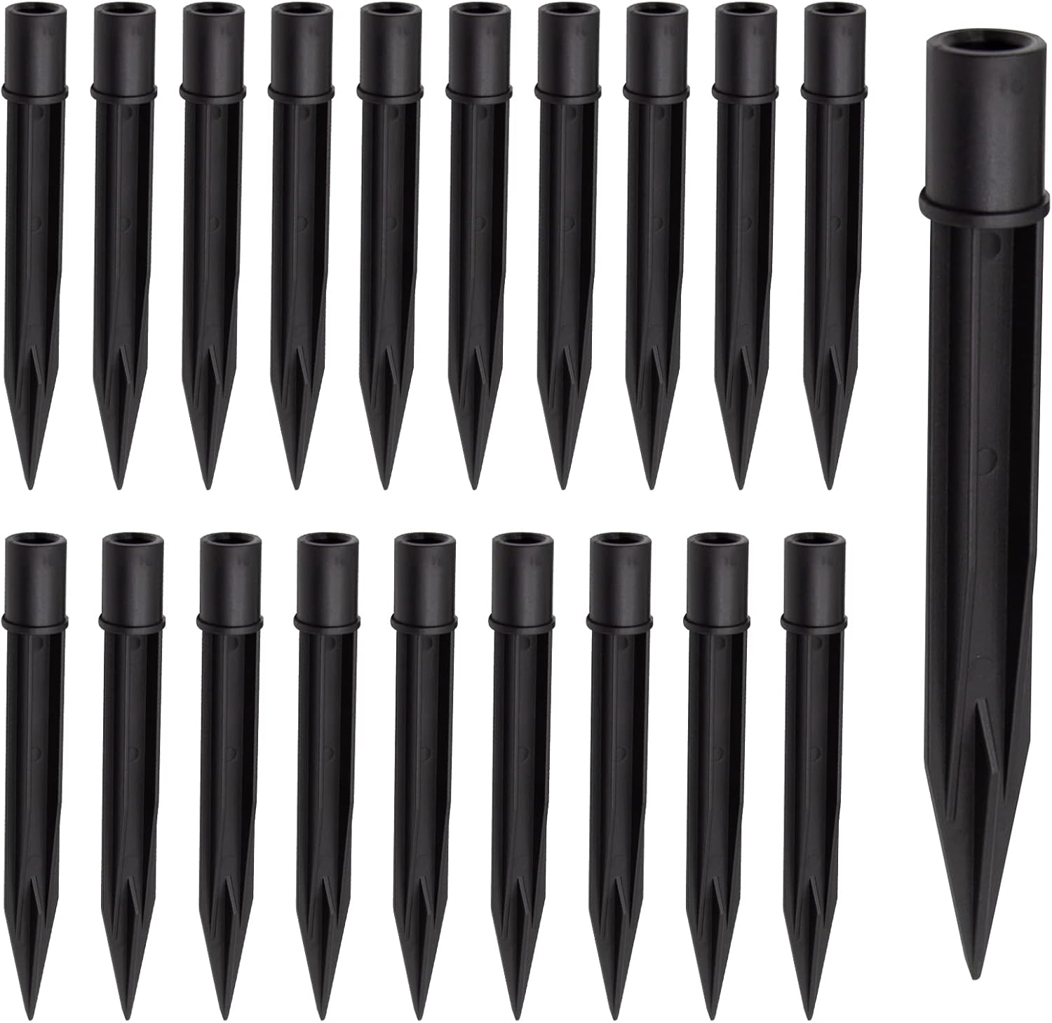 20Pcs Solar Light Stakes Solar Torch Light Spikes Plastic