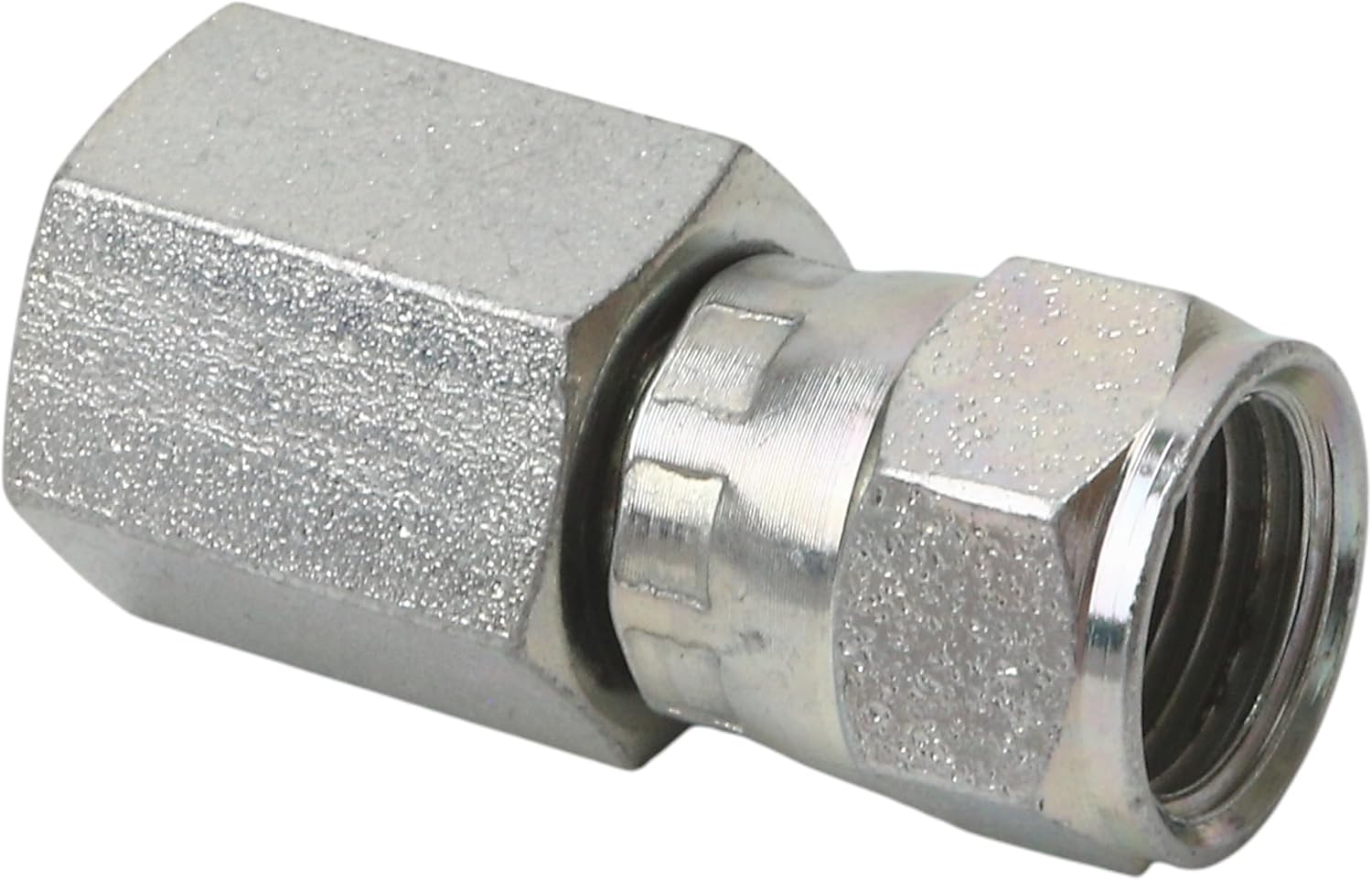 6506-06-04 Hydraulic Fitting 3/8" Female JIC Swivel (9/16"-18) × 1/4" Female Pipe NPT (1/4"-18) Carbon Steel Hydraulic Hose Adapter Connector JIC Tube Fitting