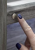 Vista 4 de Signature Design By Ashley Baystorm - Cabecera con panel con iluminación LED, individual, gris