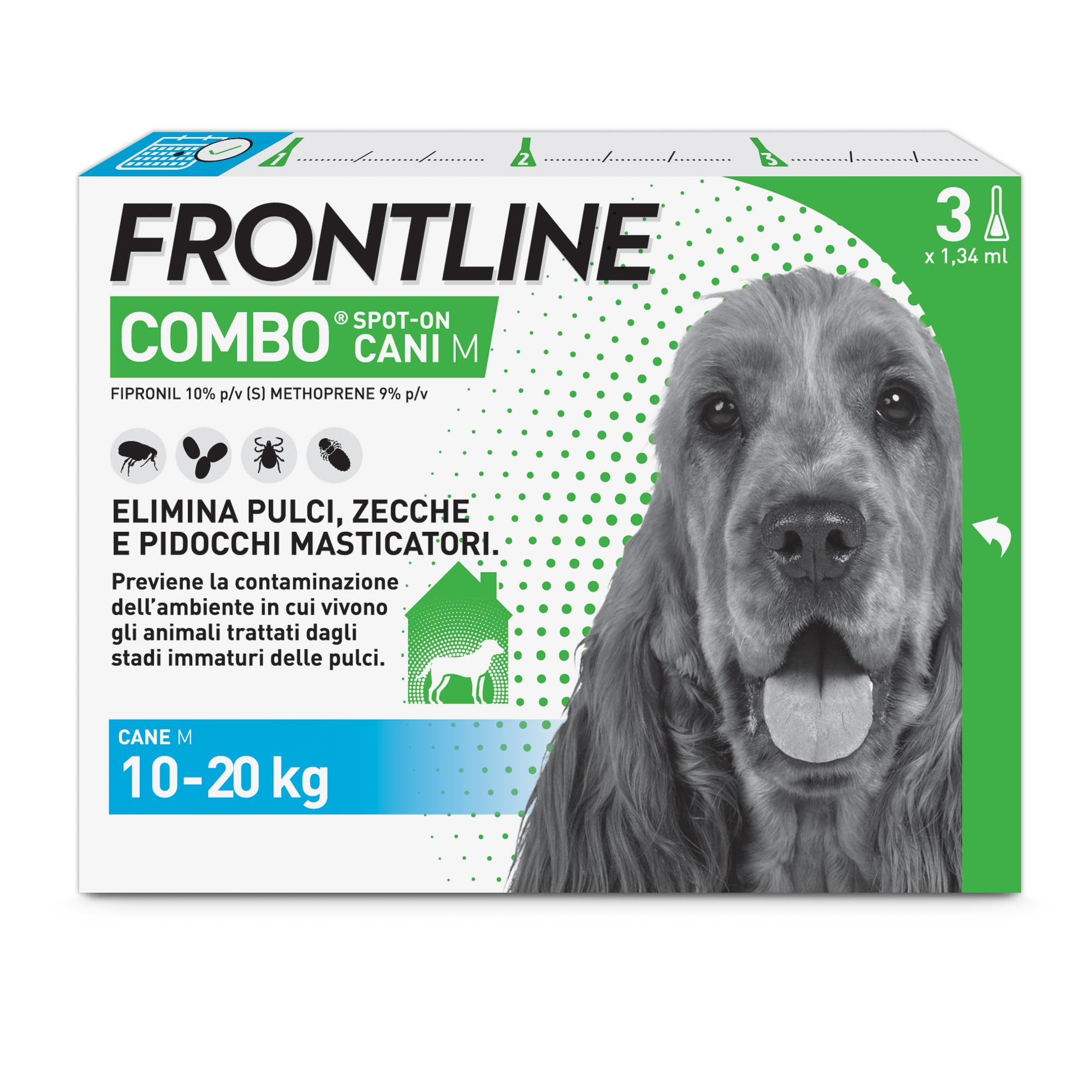 Frontline combo 3pipette cani da 10-20kg