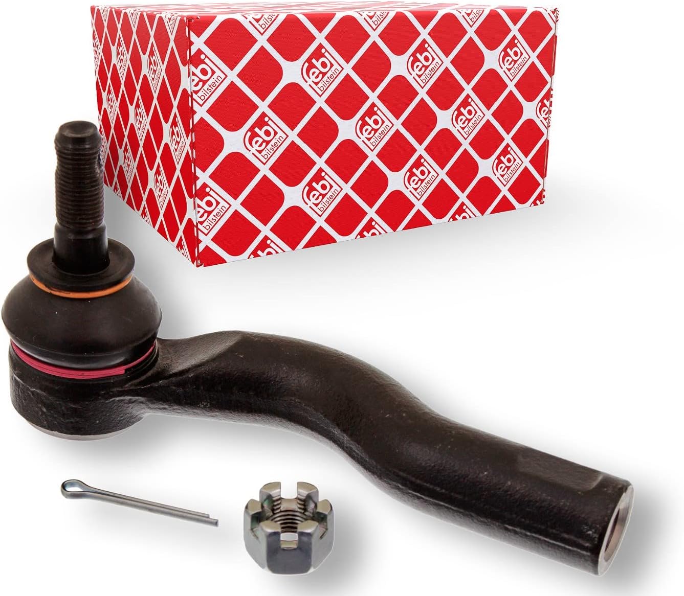 febi bilstein 42469 Tie Rod End with castle nut and cotter pin, pack of one
