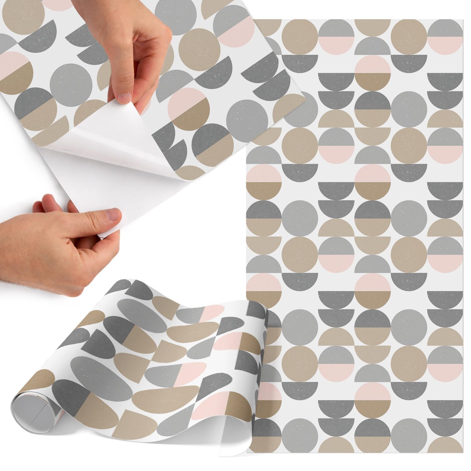 Papier adhésif pour meuble de cuisine et dressing au style pastel