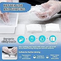 Vista 6 de Masilla epoxi, Endhokn palo de masilla blanca de 10.5oz para arreglar fugas, grietas y rellenar agujeros, esculpir, modelar, arcilla de esculpido