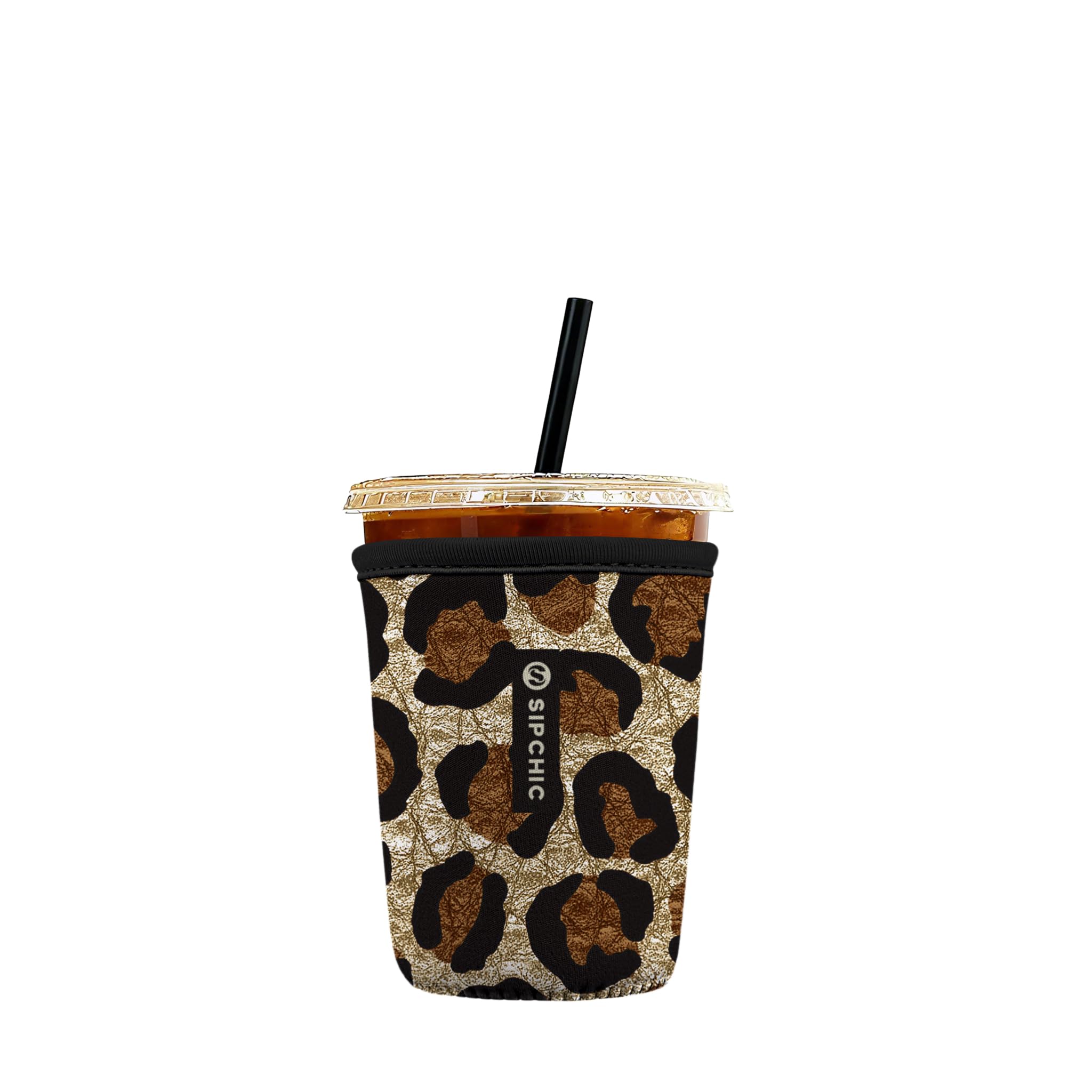 Iced Coffee Sleeve – Neoprene Reusable Cup Sleeves for Drinks, Insulated Drink Sleeves to Keep Hands Dry &amp; Drinks Cold, Stylish &amp; Durable Coffee Sleeves (Savage Glam, Small: 16-20oz)