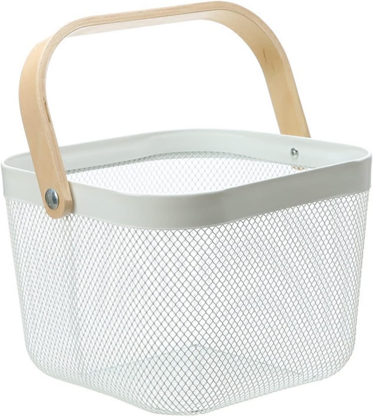 Metal Basket Storage Organizer, Multifunctional Basket