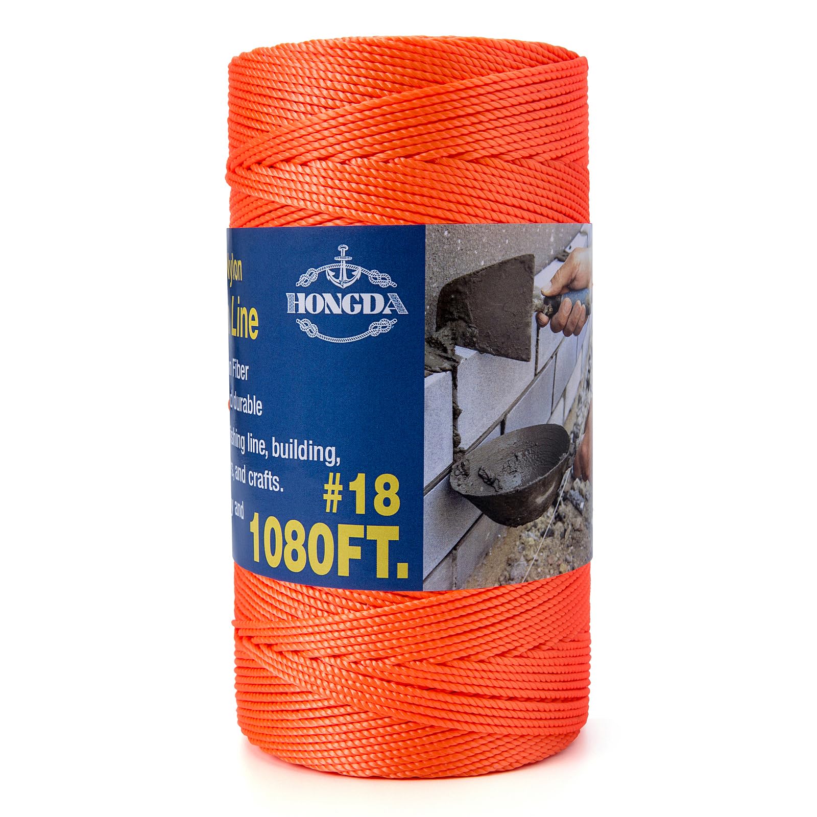 Cuerda de nailon trenzada para fabricación de redes y trabajos de albañilería HONGDA
