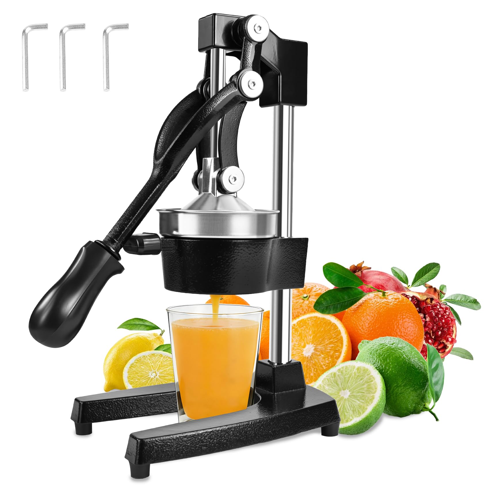 Cast Iron Manual Citrus Juicer Press Commercial Heavy Duty Cast Iron Fruit Juicer for Home Kitchen Professional Manual
