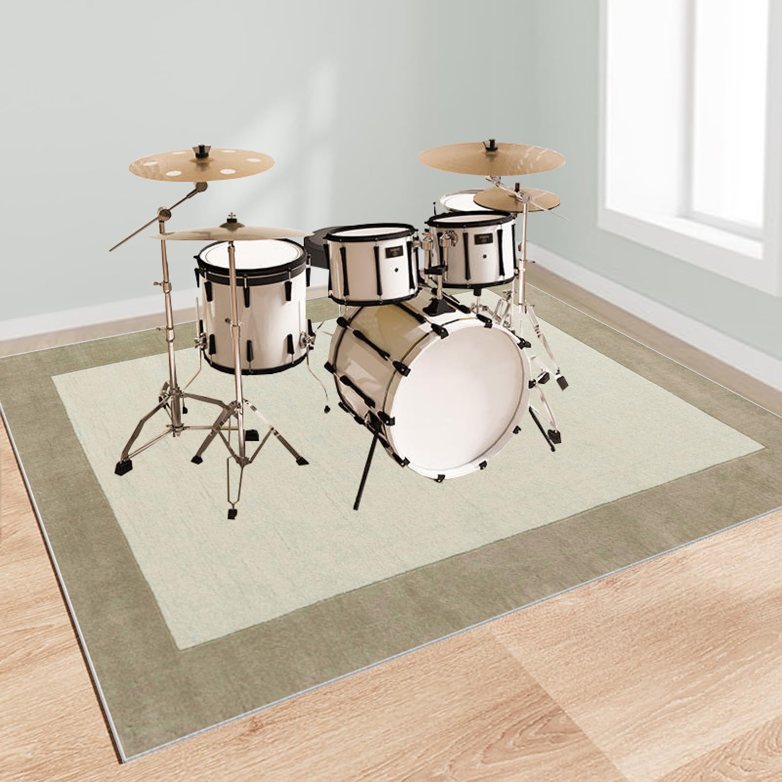 Drumming wygłuszający dywan akustyczny, do wnętrz, dywan perkusyjny, antypoślizgowy, dźwiękoszczelny, mata do wewnątrz i na zewnątrz, elektroniczny zestaw perkusji jazzowej, do bębna basowego
